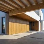 fachada de madera termotratada lignoskin